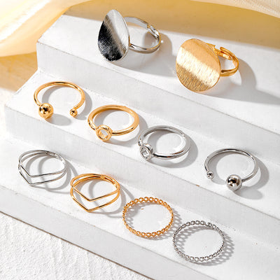 Aurum Arc Ring Set