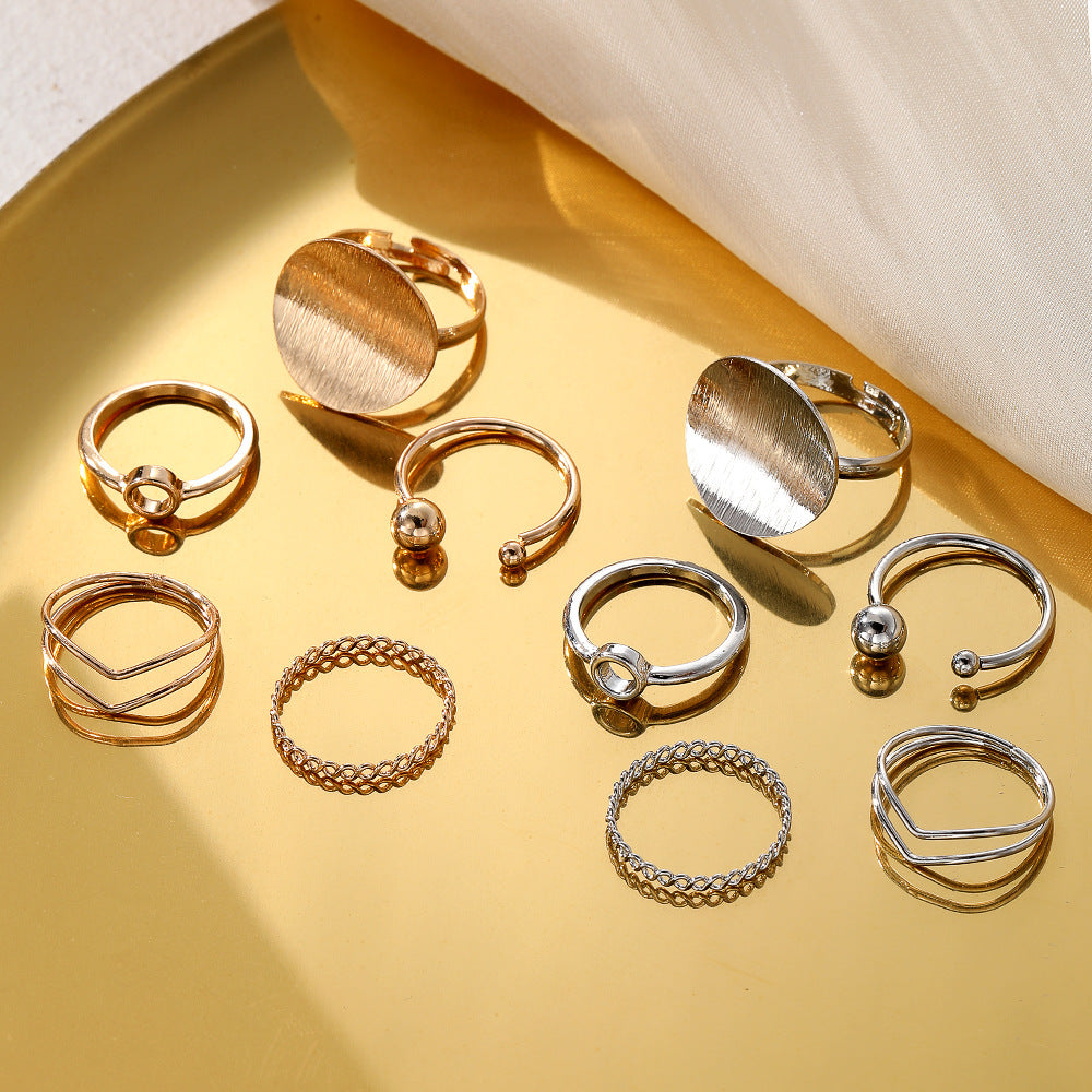 Aurum Arc Ring Set